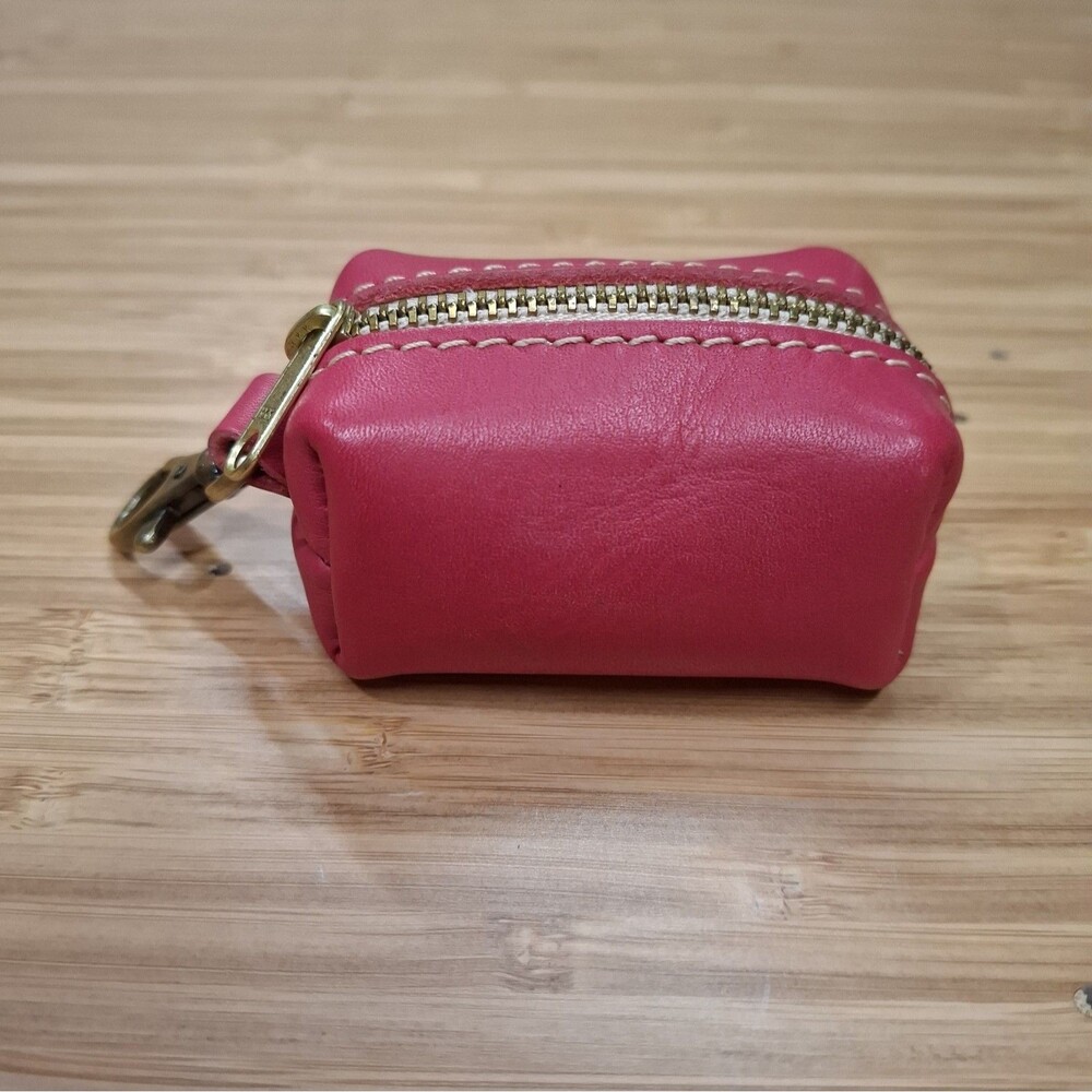 Portland Leather Goods NWOT - Dopp Keychain Pouch Coin Purse Charm Orchid  Cosmo